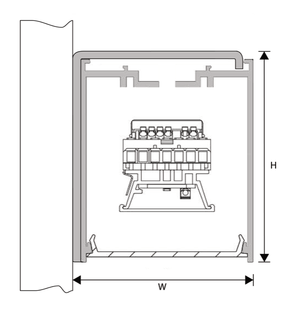 Athena 50 Wall Mount dimensional drawing