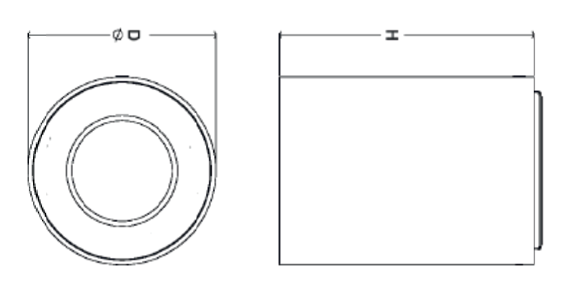 Tube 200 Surface dimensional drawing