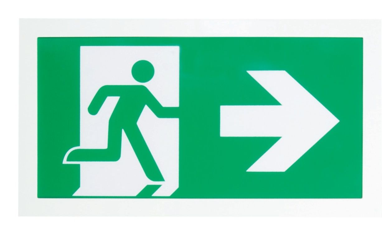 Escape Exit Wall Mount